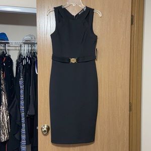 GUESS Black Dress with Gold Accent NWT